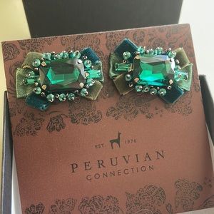 Peruvian Connection EMERALD FOREST EARRINGS
